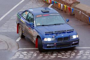 Ryan George / Heather Stieber-George BMW M3 on SS15, Lakeshore Drive.