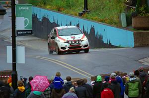 John Sharps / Gabriel Nieves Honda Fit on SS15, Lakeshore Drive.