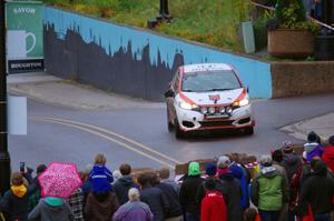 John Sharps / Gabriel Nieves Honda Fit on SS15, Lakeshore Drive.