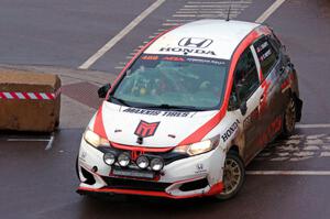 John Sharps / Gabriel Nieves Honda Fit on SS15, Lakeshore Drive.