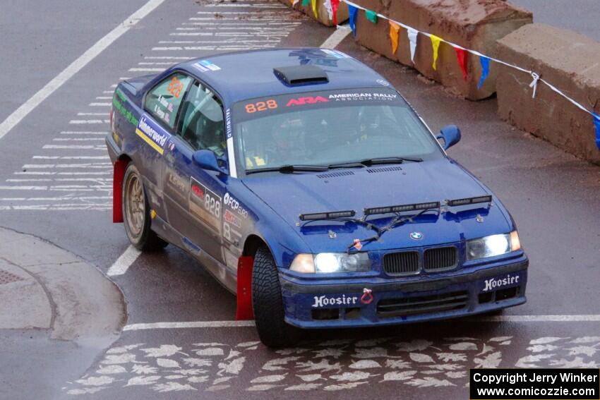 Ryan George / Heather Stieber-George BMW M3 on SS15, Lakeshore Drive.