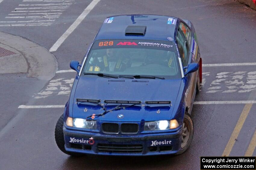 Ryan George / Heather Stieber-George BMW M3 on SS15, Lakeshore Drive.