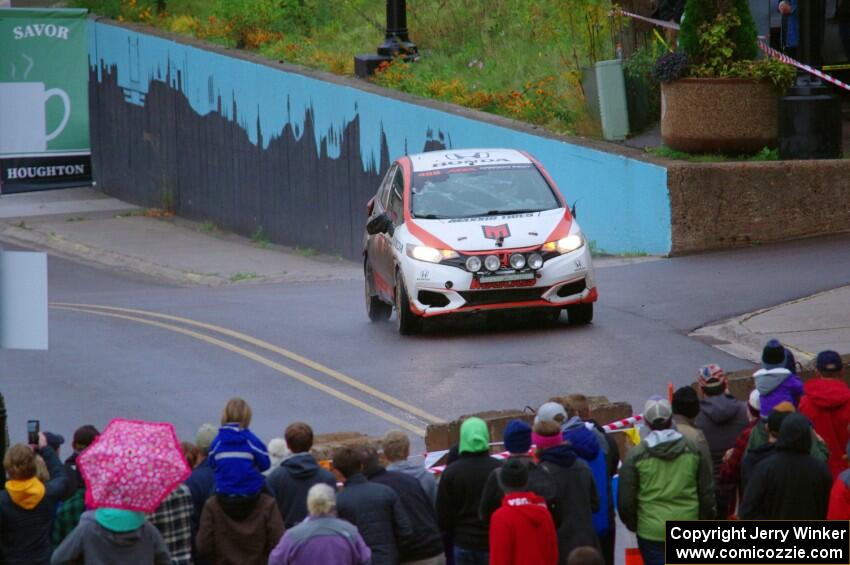 John Sharps / Gabriel Nieves Honda Fit on SS15, Lakeshore Drive.