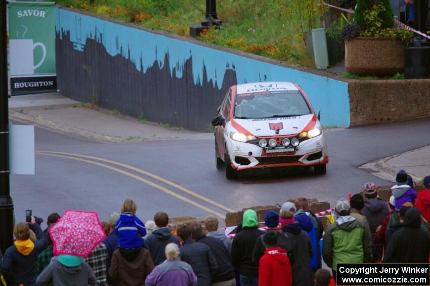 John Sharps / Gabriel Nieves Honda Fit on SS15, Lakeshore Drive.