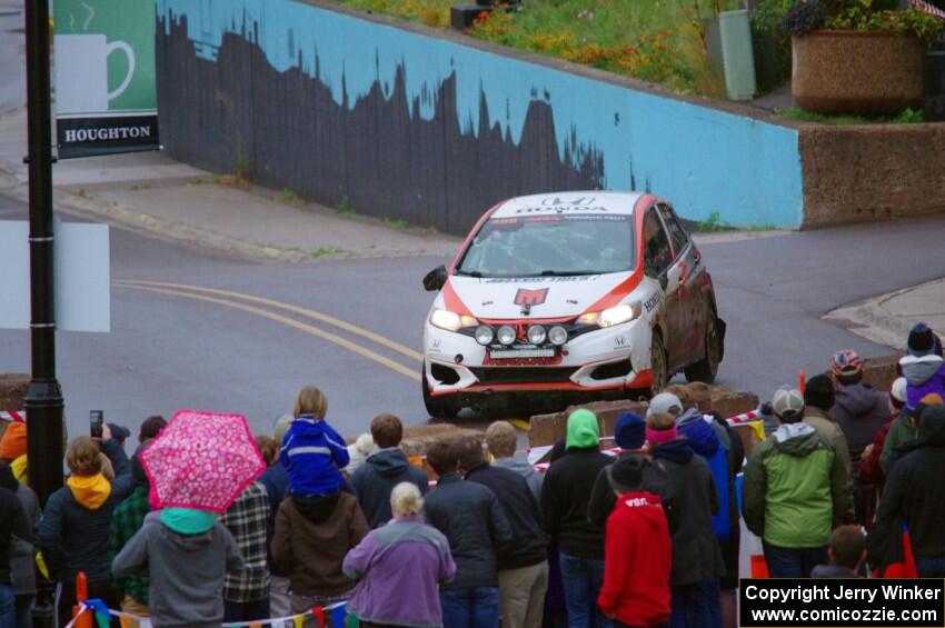 John Sharps / Gabriel Nieves Honda Fit on SS15, Lakeshore Drive.