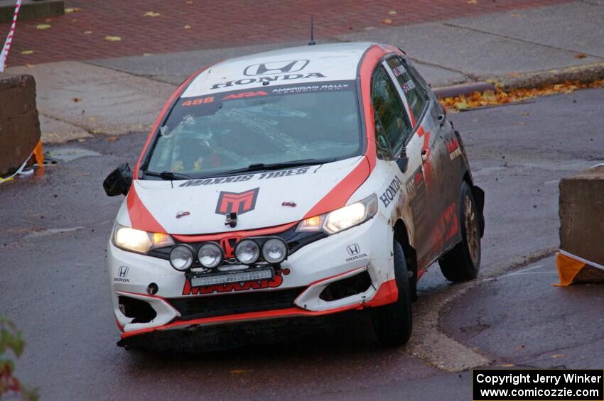 John Sharps / Gabriel Nieves Honda Fit on SS15, Lakeshore Drive.