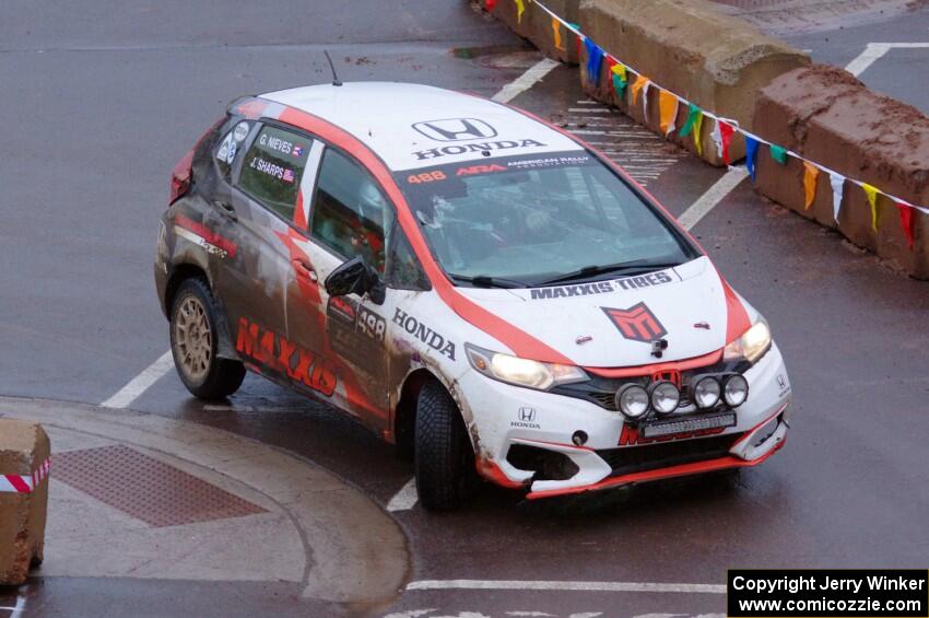 John Sharps / Gabriel Nieves Honda Fit on SS15, Lakeshore Drive.