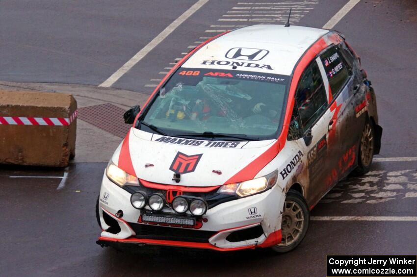 John Sharps / Gabriel Nieves Honda Fit on SS15, Lakeshore Drive.