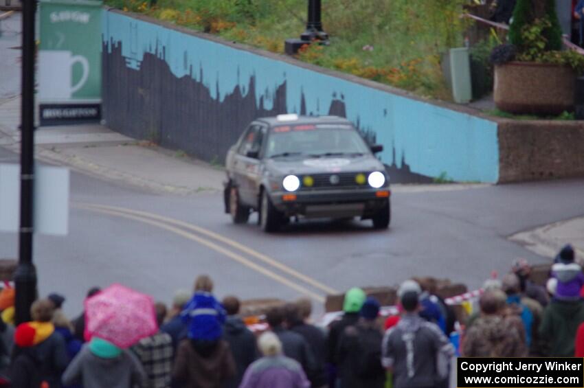 Cory Grant / Kevin Forde VW Jetta on SS15, Lakeshore Drive.