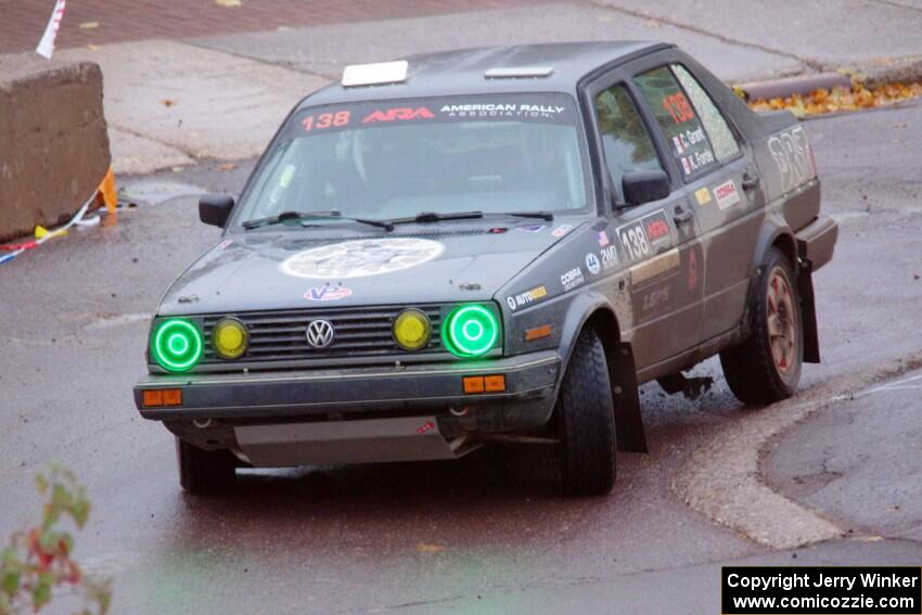 Cory Grant / Kevin Forde VW Jetta on SS15, Lakeshore Drive.