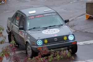 Cory Grant / Kevin Forde VW Jetta on SS15, Lakeshore Drive.