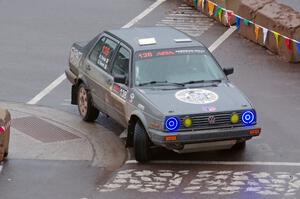 Cory Grant / Kevin Forde VW Jetta on SS15, Lakeshore Drive.