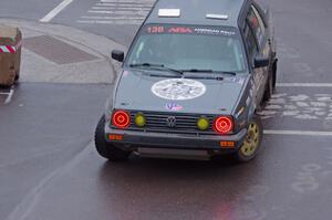 Cory Grant / Kevin Forde VW Jetta on SS15, Lakeshore Drive.