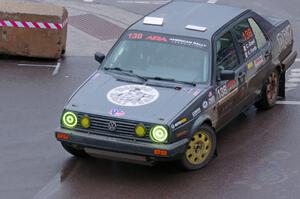 Cory Grant / Kevin Forde VW Jetta on SS15, Lakeshore Drive.