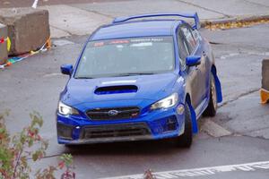 Rob Sanders / Karen Jankowski Subaru WRX STi on SS15, Lakeshore Drive.