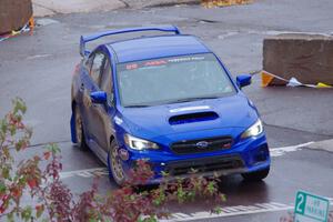 Rob Sanders / Karen Jankowski Subaru WRX STi on SS15, Lakeshore Drive.