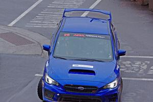 Rob Sanders / Karen Jankowski Subaru WRX STi on SS15, Lakeshore Drive.