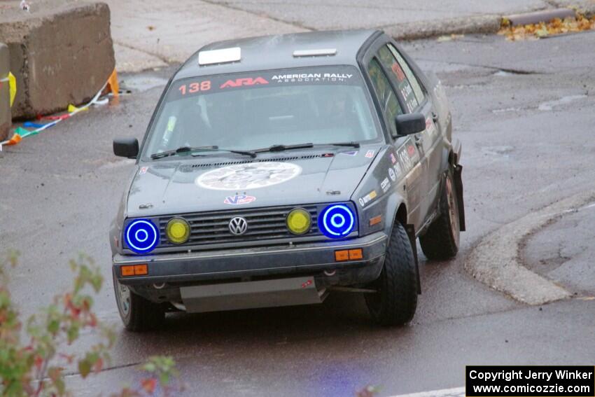 Cory Grant / Kevin Forde VW Jetta on SS15, Lakeshore Drive.