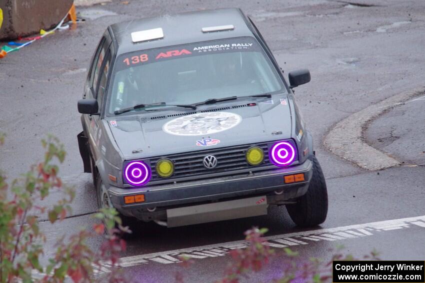 Cory Grant / Kevin Forde VW Jetta on SS15, Lakeshore Drive.