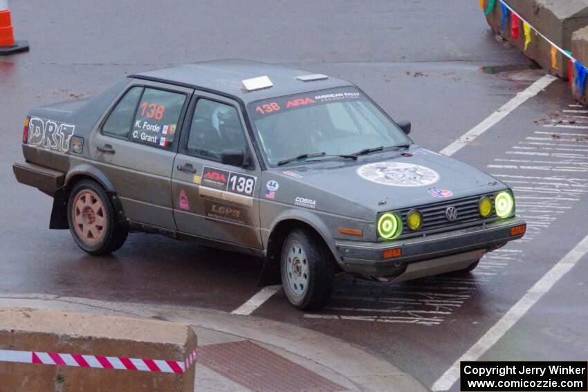 Cory Grant / Kevin Forde VW Jetta on SS15, Lakeshore Drive.