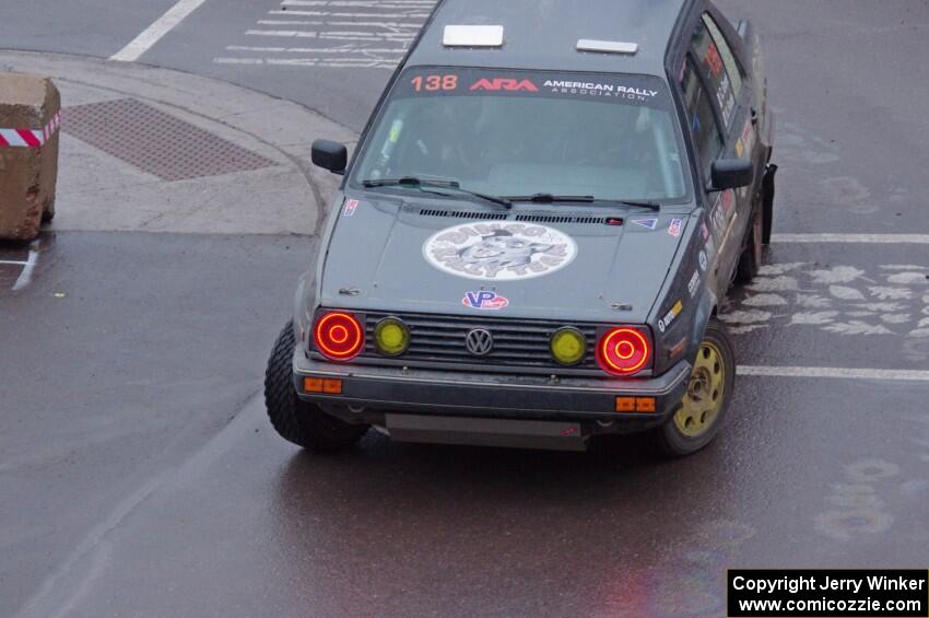 Cory Grant / Kevin Forde VW Jetta on SS15, Lakeshore Drive.