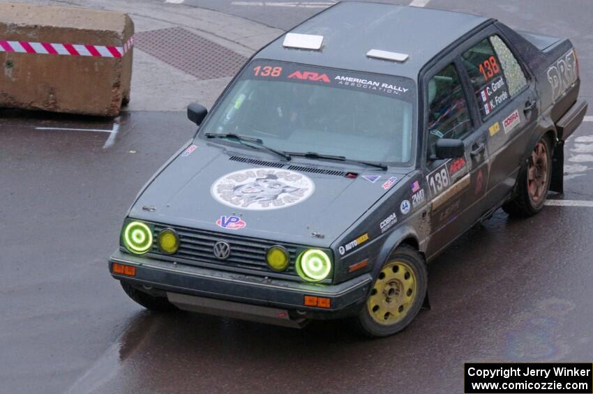 Cory Grant / Kevin Forde VW Jetta on SS15, Lakeshore Drive.