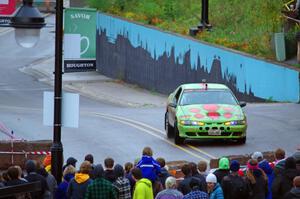 Eric Carlson / Camille Carlson Mitsubishi Eclipse on SS15, Lakeshore Drive.