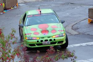 Eric Carlson / Camille Carlson Mitsubishi Eclipse on SS15, Lakeshore Drive.