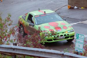 Eric Carlson / Camille Carlson Mitsubishi Eclipse on SS15, Lakeshore Drive.