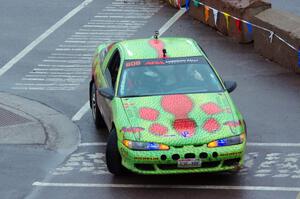 Eric Carlson / Camille Carlson Mitsubishi Eclipse on SS15, Lakeshore Drive.