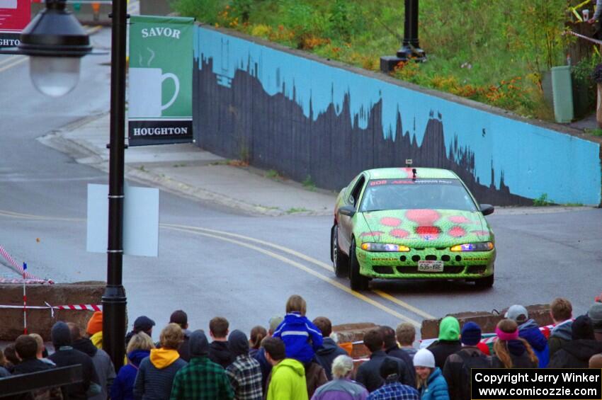 Eric Carlson / Camille Carlson Mitsubishi Eclipse on SS15, Lakeshore Drive.