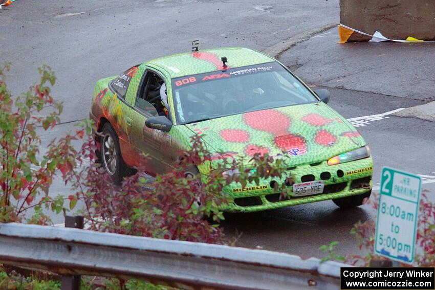 Eric Carlson / Camille Carlson Mitsubishi Eclipse on SS15, Lakeshore Drive.