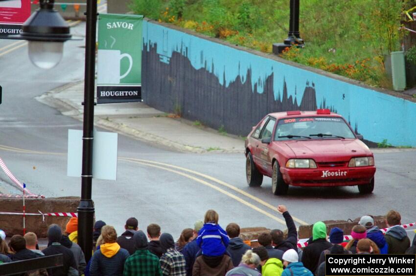 Andrew Mozer / Eric Mozer Ford Mustang on SS15, Lakeshore Drive.