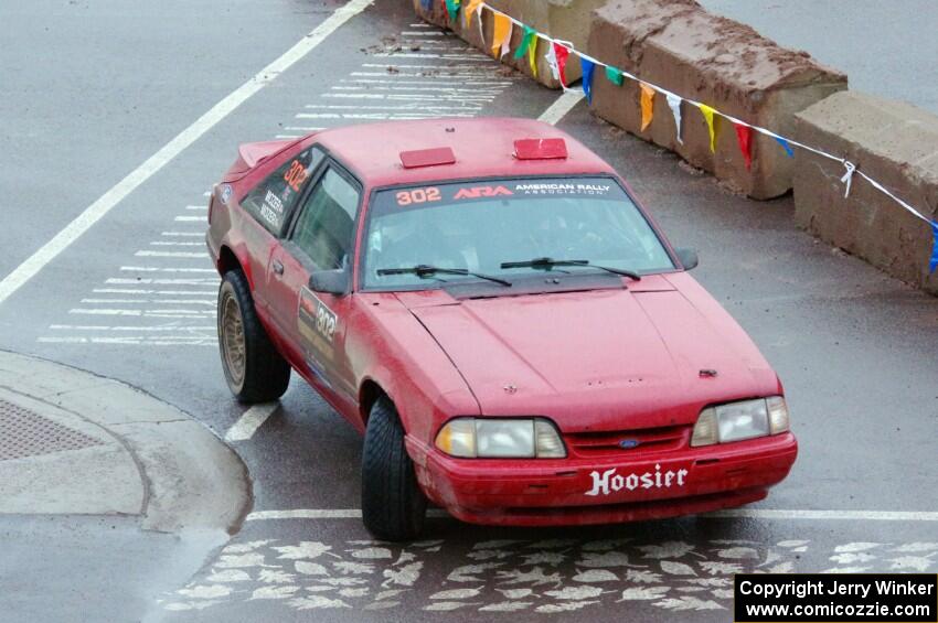 Andrew Mozer / Eric Mozer Ford Mustang on SS15, Lakeshore Drive.