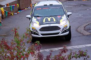 Ryan Booth / Rhianon Gelsomino Ford Fiesta R2T on SS15, Lakeshore Drive.