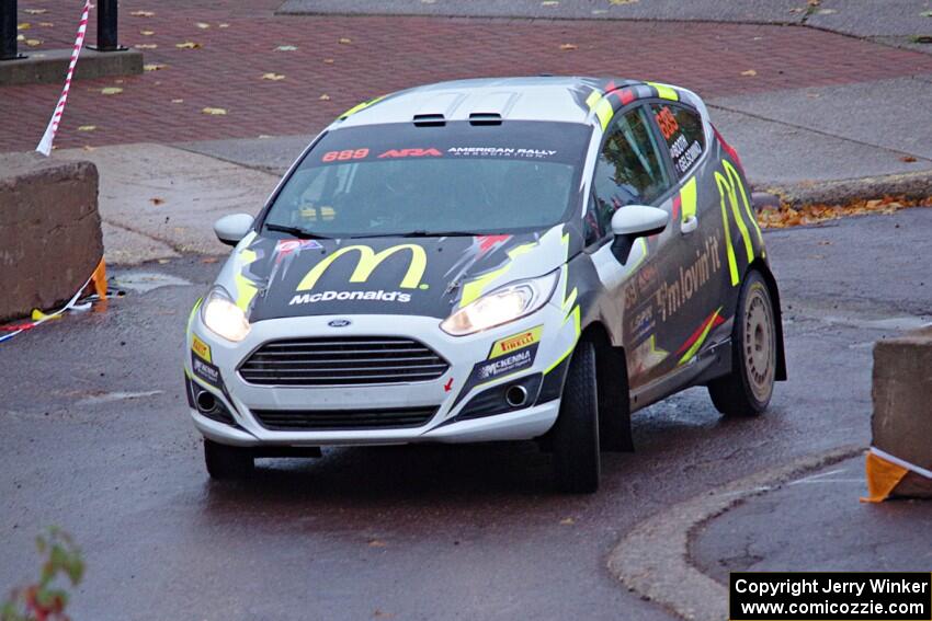 Ryan Booth / Rhianon Gelsomino Ford Fiesta R2T on SS15, Lakeshore Drive.