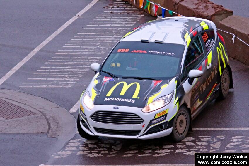 Ryan Booth / Rhianon Gelsomino Ford Fiesta R2T on SS15, Lakeshore Drive.