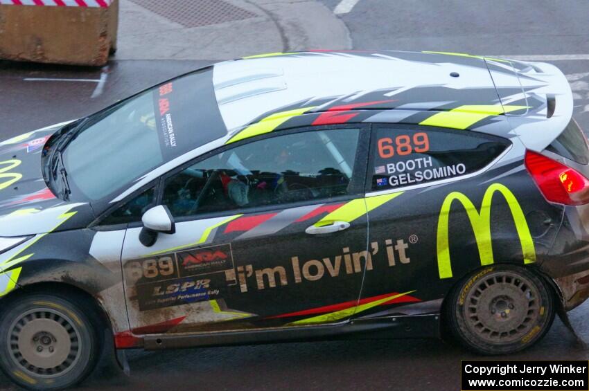 Ryan Booth / Rhianon Gelsomino Ford Fiesta R2T on SS15, Lakeshore Drive.