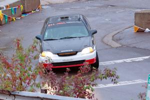 Jake Burke / Eric Schlee Honda Civic on SS15, Lakeshore Drive.