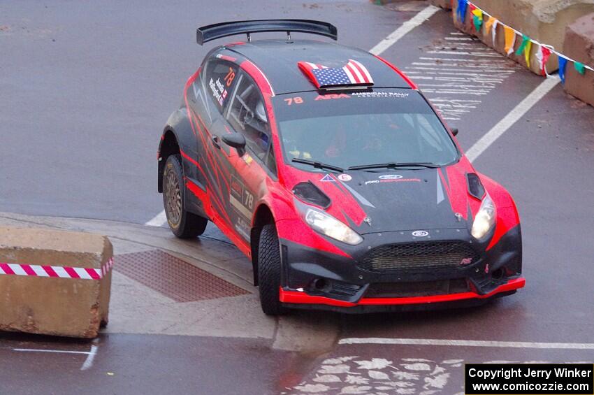 Dave Wallingford / Leanne Junnila Ford Fiesta on SS15, Lakeshore Drive.