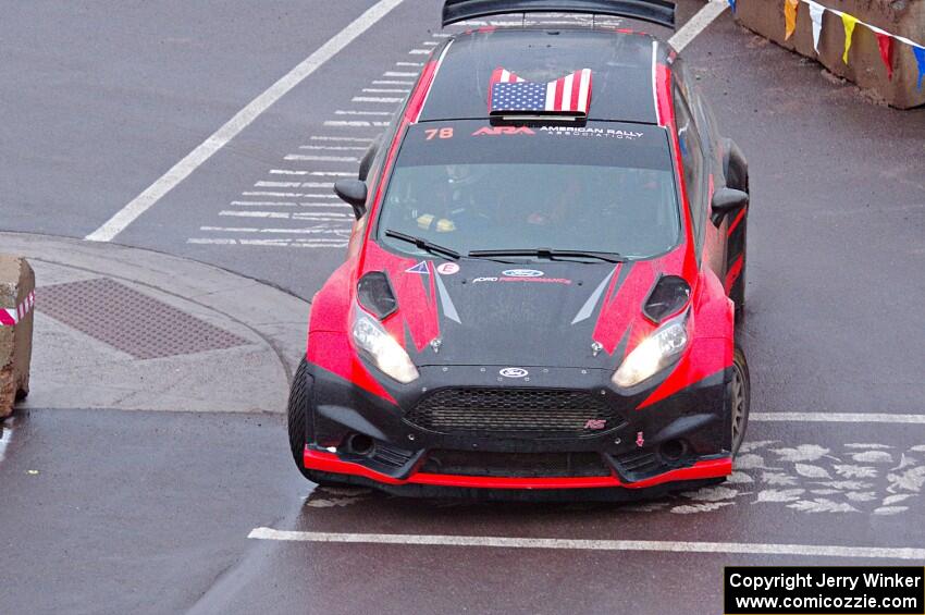 Dave Wallingford / Leanne Junnila Ford Fiesta on SS15, Lakeshore Drive.