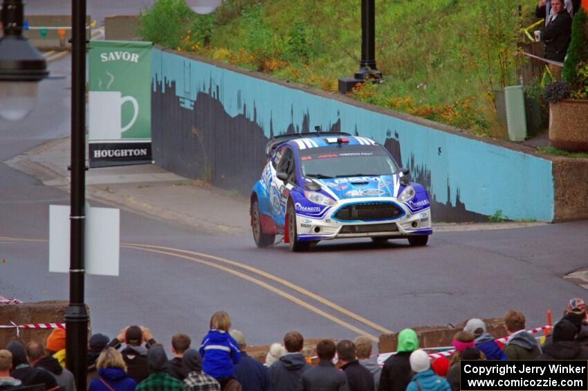 Piotr Fetela / Dominik Jozwiak Ford Fiesta on SS15, Lakeshore Drive.