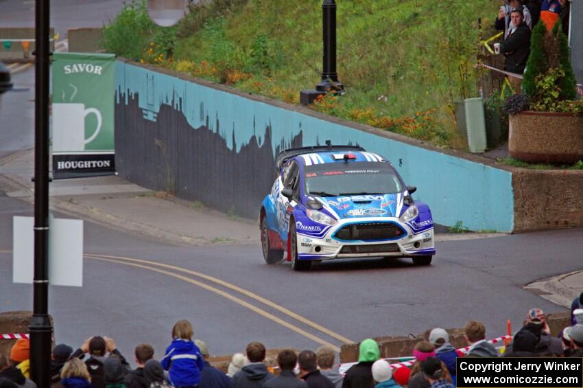 Piotr Fetela / Dominik Jozwiak Ford Fiesta on SS15, Lakeshore Drive.