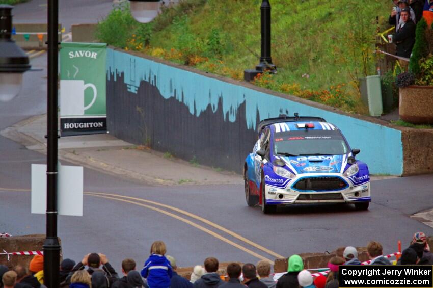 Piotr Fetela / Dominik Jozwiak Ford Fiesta on SS15, Lakeshore Drive.