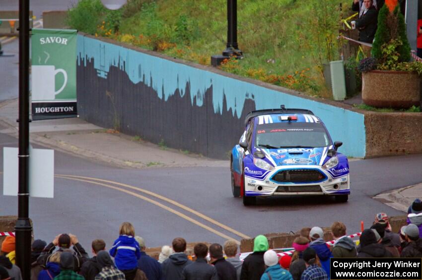 Piotr Fetela / Dominik Jozwiak Ford Fiesta on SS15, Lakeshore Drive.