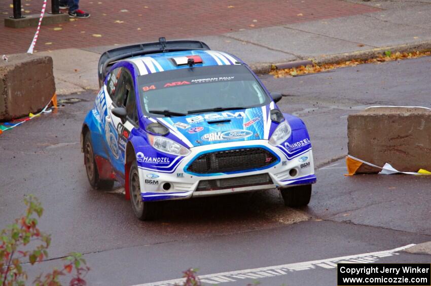 Piotr Fetela / Dominik Jozwiak Ford Fiesta on SS15, Lakeshore Drive.