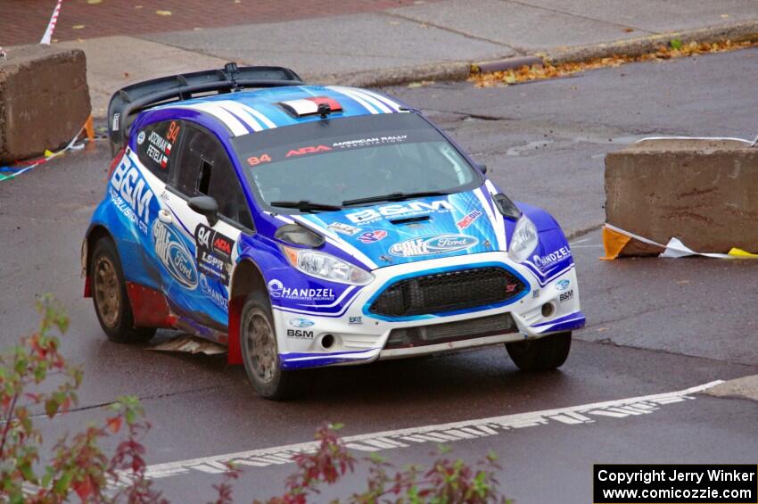 Piotr Fetela / Dominik Jozwiak Ford Fiesta on SS15, Lakeshore Drive.