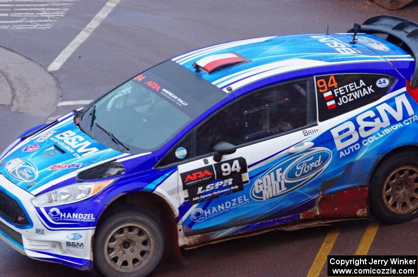 Piotr Fetela / Dominik Jozwiak Ford Fiesta on SS15, Lakeshore Drive.