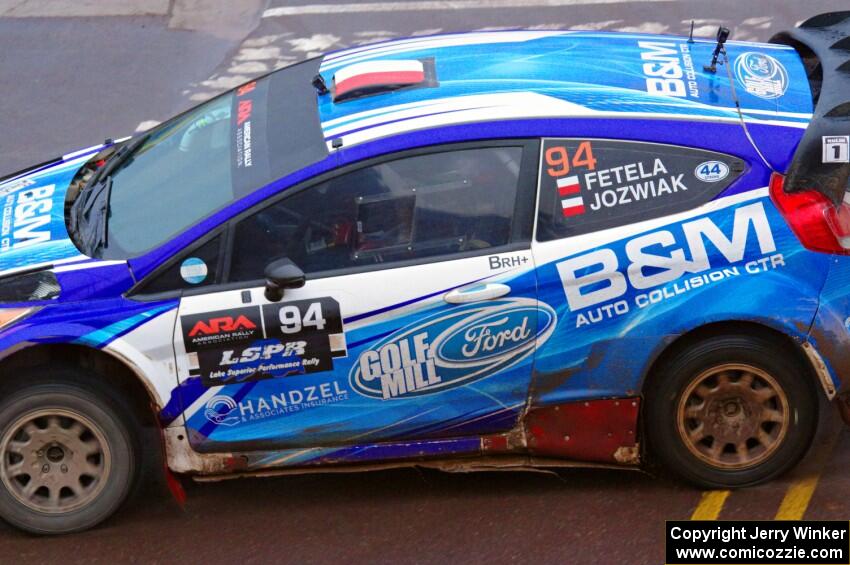 Piotr Fetela / Dominik Jozwiak Ford Fiesta on SS15, Lakeshore Drive.