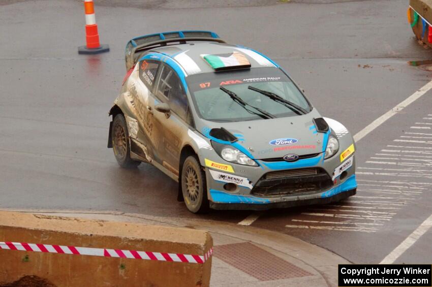 Barry McKenna / Andrew Hayes Ford Fiesta on SS15, Lakeshore Drive.